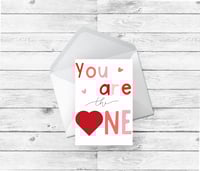 Image 1 of YOU ARE THE ONE ♥️ Love Card