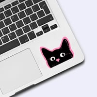 Image 6 of Black Cat Cute Kitty Stickers 