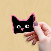 Image 5 of Black Cat Cute Kitty Stickers 
