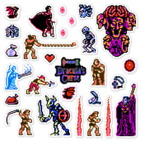 Castlevania III: Dracula's Curse Sticker Set (27 Pieces)