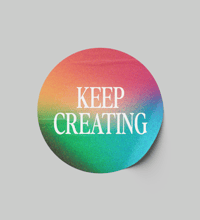 Image 1 of Keep Creating Sticker