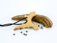 Image 2 of Wooden Slingshot, Twister Frame, Birchwood Sling Shot, Wooden Catapult, Right or Left Hand