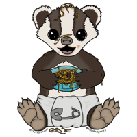 Baby Badger Sticker