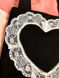 Image 6 of Black & White Heart Totes