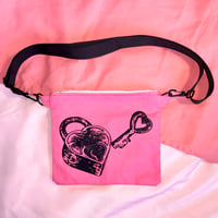 Heart Lock Hip Bag