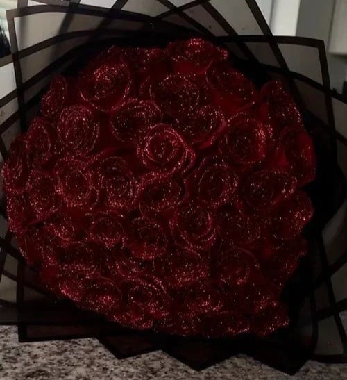 Image of Glitter Rose Bouquet 