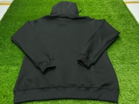 Image 2 of EMBROIDERED LOGO BLACK HOODIE 