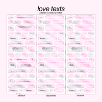 Image 1 of love texts.