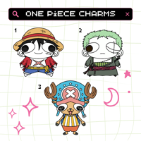 "Straw Hat Pirate" Charms