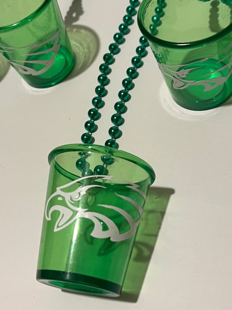 Image of Eagles Shot Glass Beads 