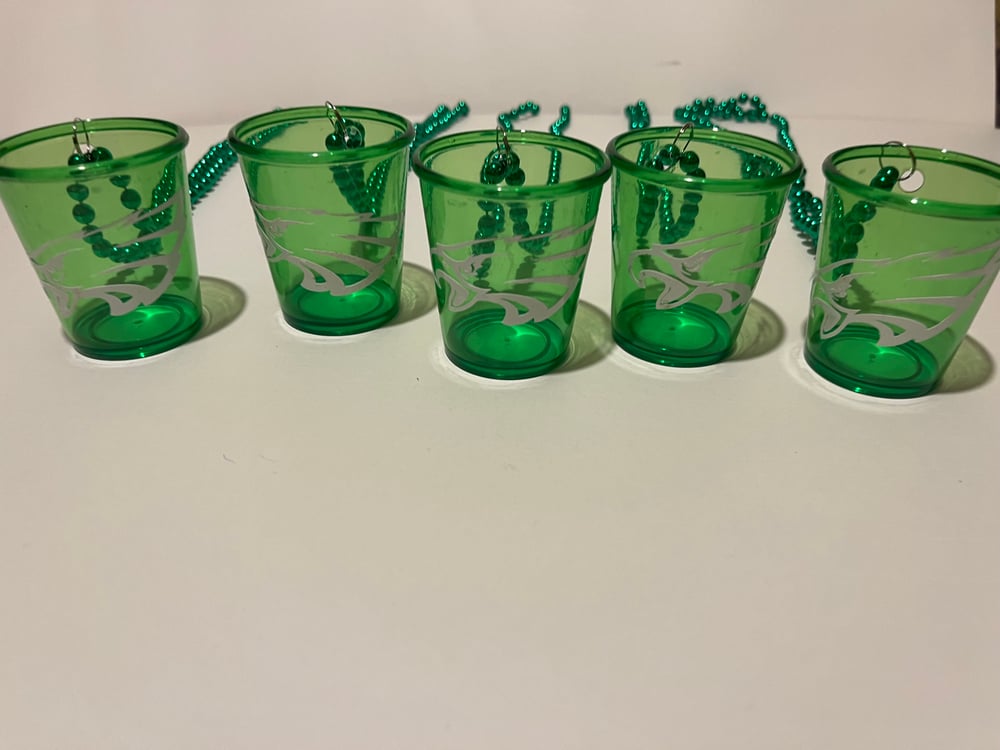 Image of Eagles Shot Glass Beads 