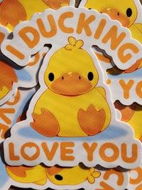 Love Duck Sticker