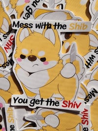 Angry Shiba Sticker