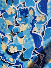 Pool Toy Hyena Sticker