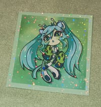 Image 4 of Glorpi Miku stickers/A6 square holographic prints
