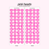 pink hearts.