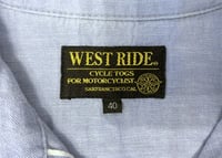 Image 3 of Westride Japan selvedge indigo chambray western shirt, size 40 (fits M)