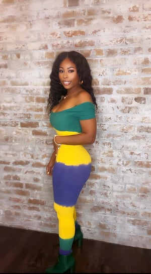 Image of Mambo off shoulder Jumpsuit 