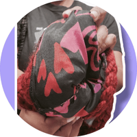 Image 2 of Crimson Mini Crochet Purse
