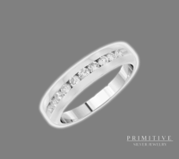 925 Silver Natural Diamond Wedding Band