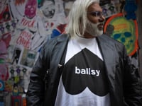 big ballsy logo tee - white