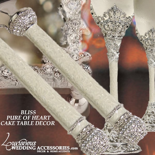 Image of Bliss Pure of Heart Flutes & Cake Set