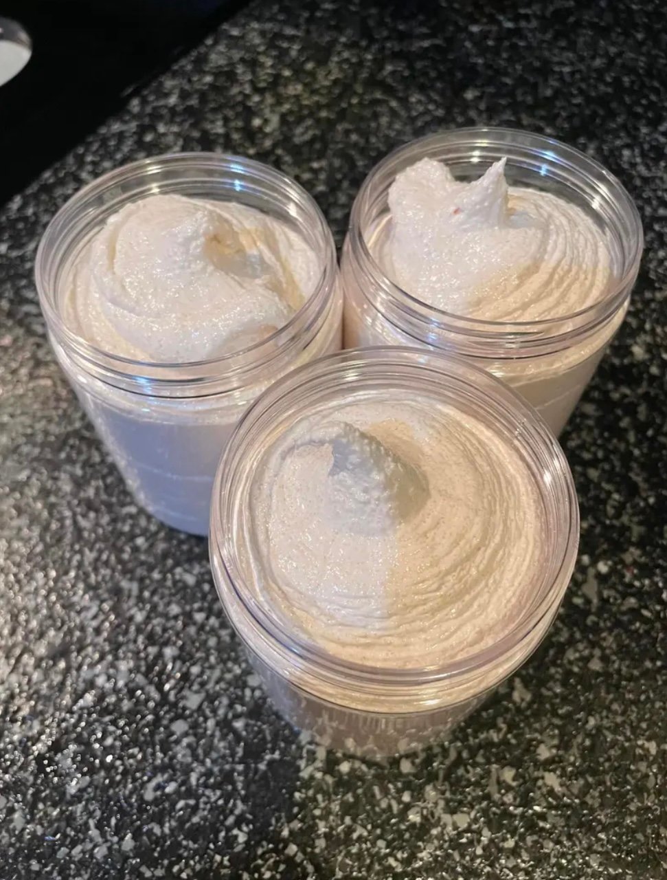 Honey Almond Whipped Sugar Scrub Soap