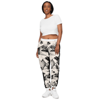 Image 7 of  BLK/WHT COLOR PANTS (UNISEX)