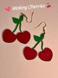 Image 4 of Winking Cherries Earrings
