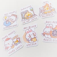 Image 2 of Artist Relatable Sticker Flakes