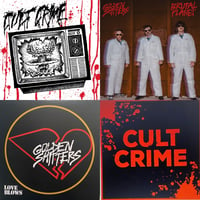 Image 1 of CULT CRIME/GOLDEN SHITTERS Four Record Bundle POSTPAID