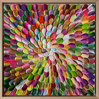 Image 3 of Bloom 35 - 33x33cm, FRAMED