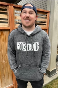 Image 1 of Godstrong mineral wash hooded sweatshirt