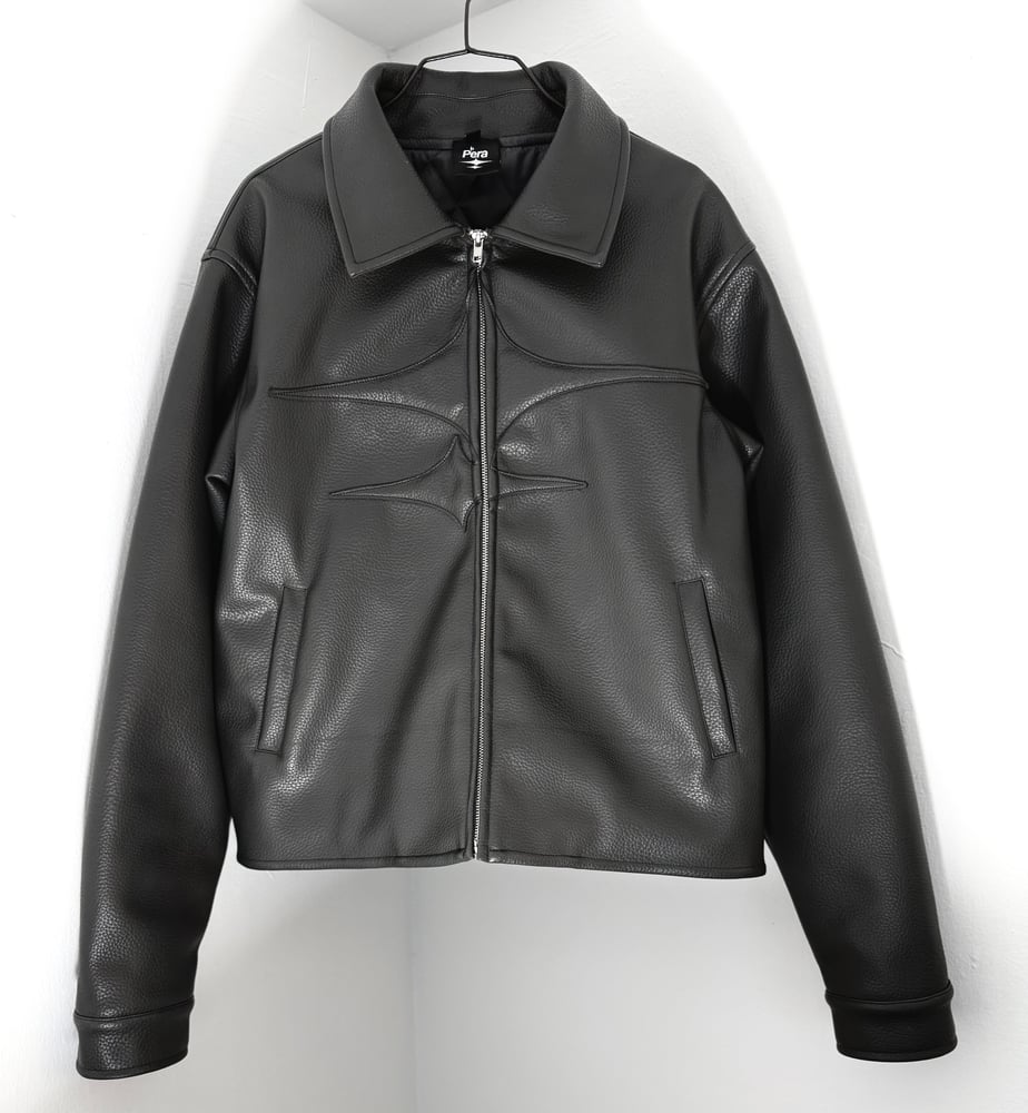 Image of `ISO tipe ’ Leather jacket 