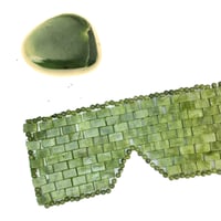 Image 1 of Meditation Mask - Authentic Jade