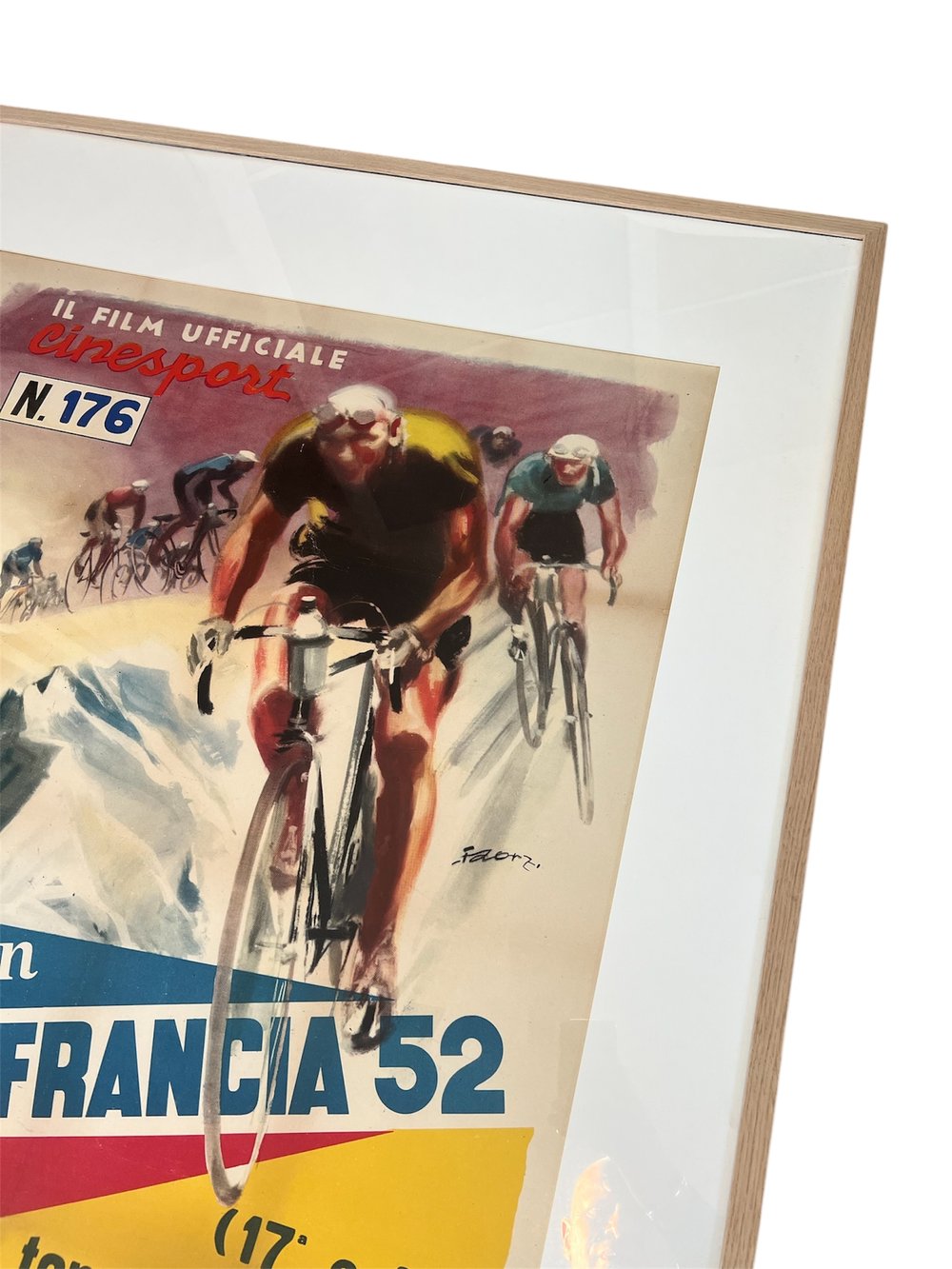 1952 Tour de France Movie Poster - Designed by Fiorenzo Faorzi