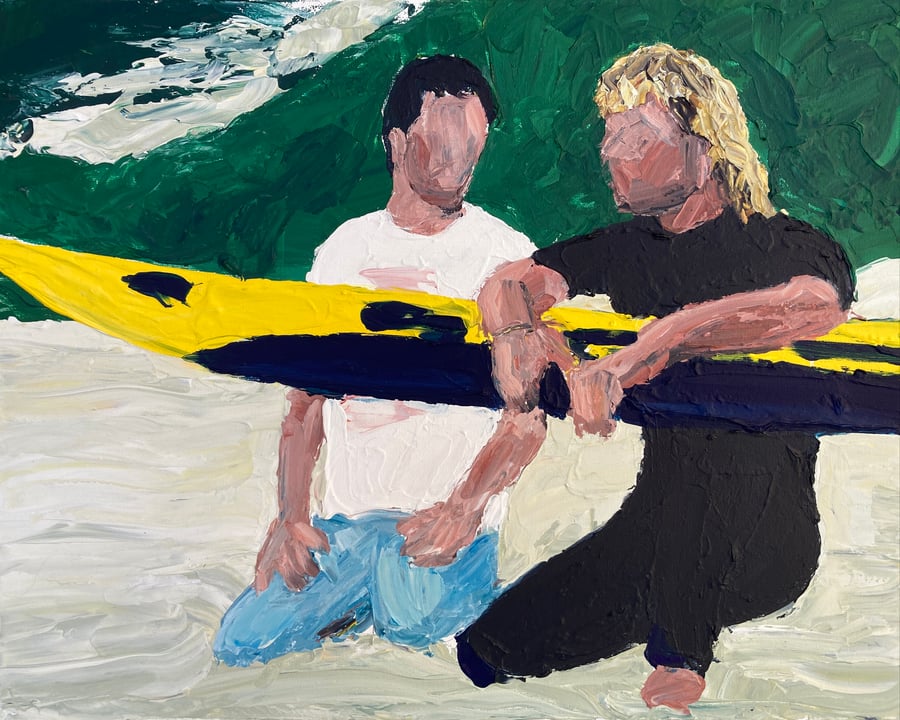 Image of Johnny Utah and Bodhi original on canvas 