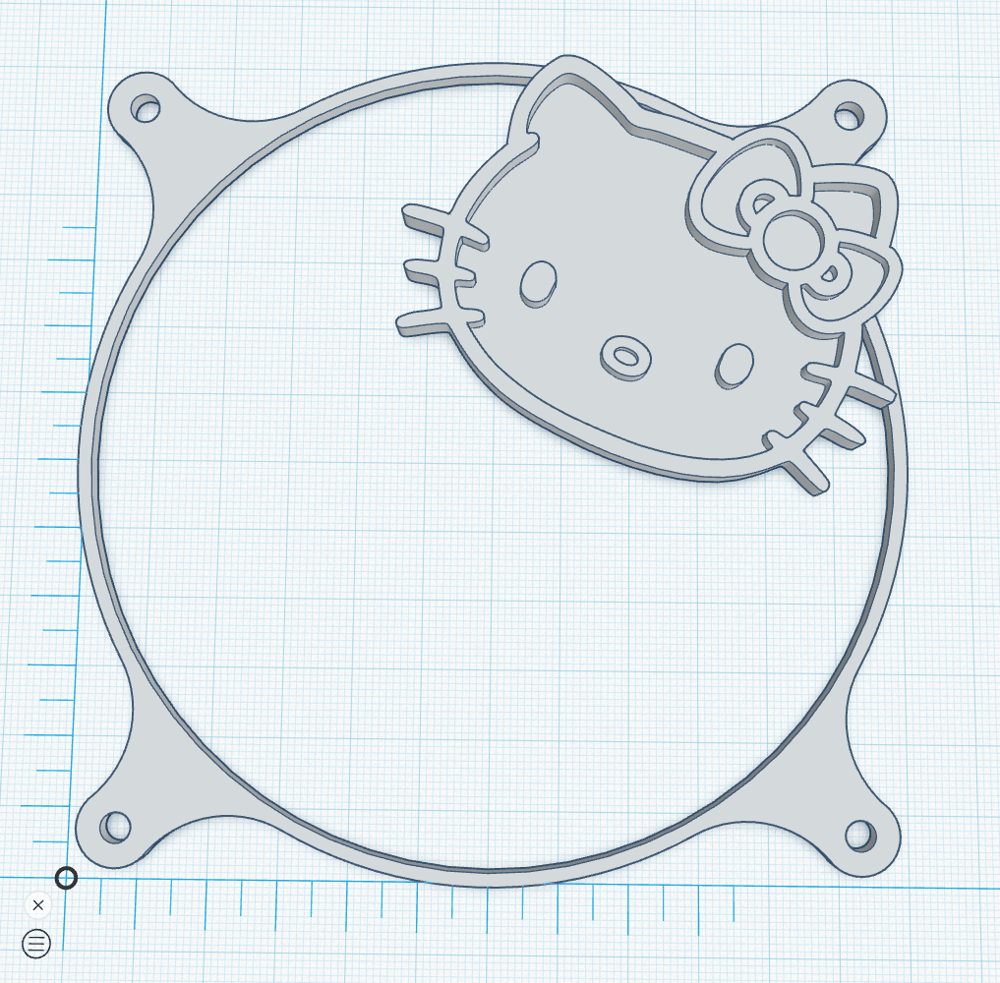 Image of Hello Kitty 120mm Fan Cover