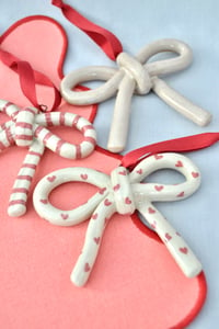 Image 2 of SALE- Ceramic Bow Decorations 