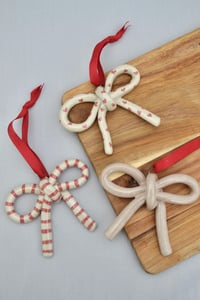 Image 3 of SALE- Ceramic Bow Decorations 