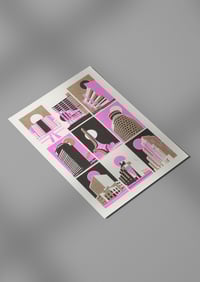 Image 1 of Damascus A5 Risograph Postcard – Limited Edition