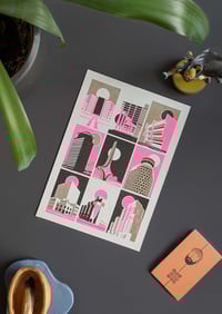 Image 3 of Damascus A5 Risograph Postcard – Limited Edition