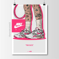 Image 1 of Sneaker Poster Nike Air Tech Challenge II “Pink Racer”