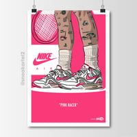 Image 2 of Sneaker Poster Nike Air Tech Challenge II “Pink Racer”