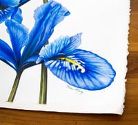 Image 2 of Petals in Blue Original Painting