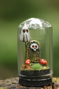 Image 1 of Mini Ghostie and Grave Curio Dome