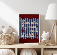 Image 1 of You Are My Moon And Stars Print 