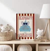 Image 1 of Elephant In The Room Print