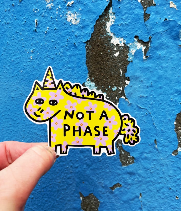Image of Not a Phase Vinyl Sticker
