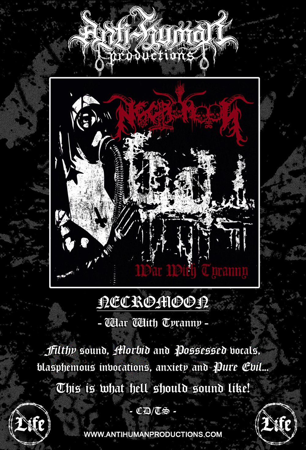 Necromoon - War With Tyranny  - CD/TS